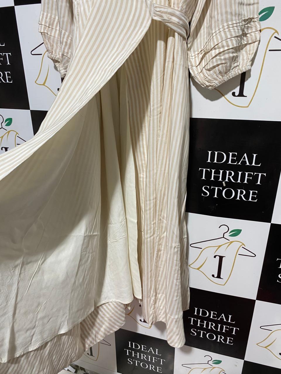 STAPLE |S| BUST 17| B31| V-NECK MIDI WRAP DRESS
