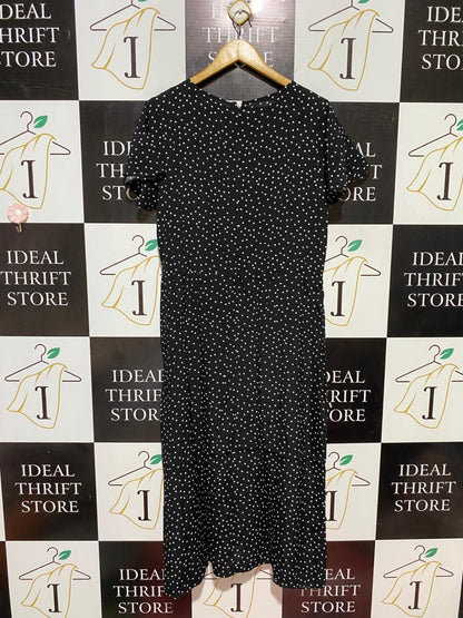 SOME THING |XL| BUST 21| B31| POLKA DOT V-NECK MIDI WRAP DRESS