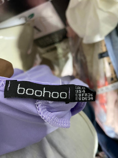 BOOHOO |XL| BUST 26| B31| TWO-PIECE LILAC CROP TOP AND WIDE-LEG PANTS SET
