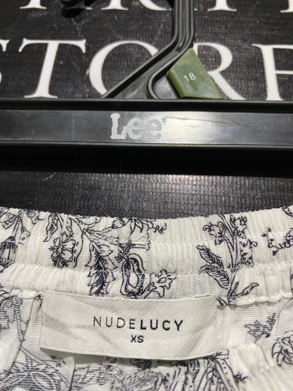 NUDELUCY |S| WAIST 25| B31| WOMEN'S FLORAL PRINT WIDE-LEG DRAWSTRING PANTS
