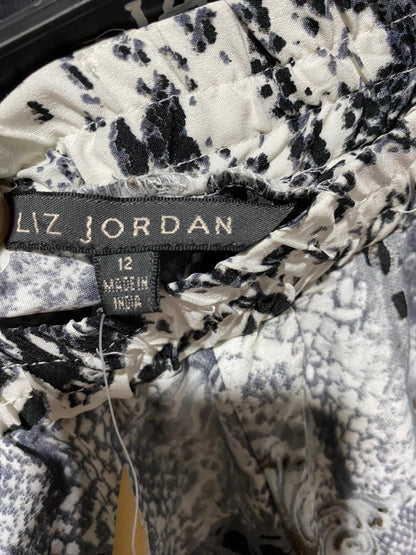 LIZ JORDAN |XL| WAIST 34| B31| WOMEN'S HIGH-WAISTED ULTRA-WIDE-LEG RECREATIONAL PANTS