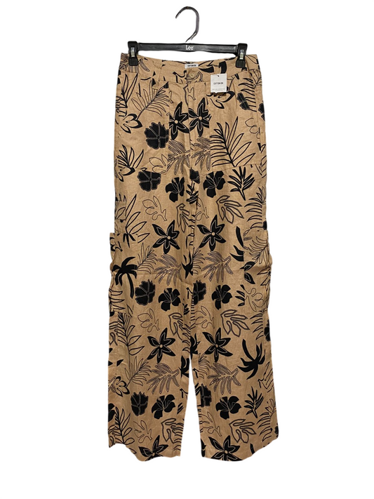 COTTON ON |M| WAIST 28| B32| TROPICAL FLORAL PRINT WIDE-LEG CARGO PANTS