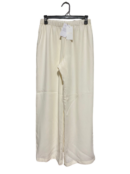 KOOKAI |M| WAIST 28| B32| CHIC CREAM ELASTIC HIGH-WAISTED WIDE-LEG TROUSERS