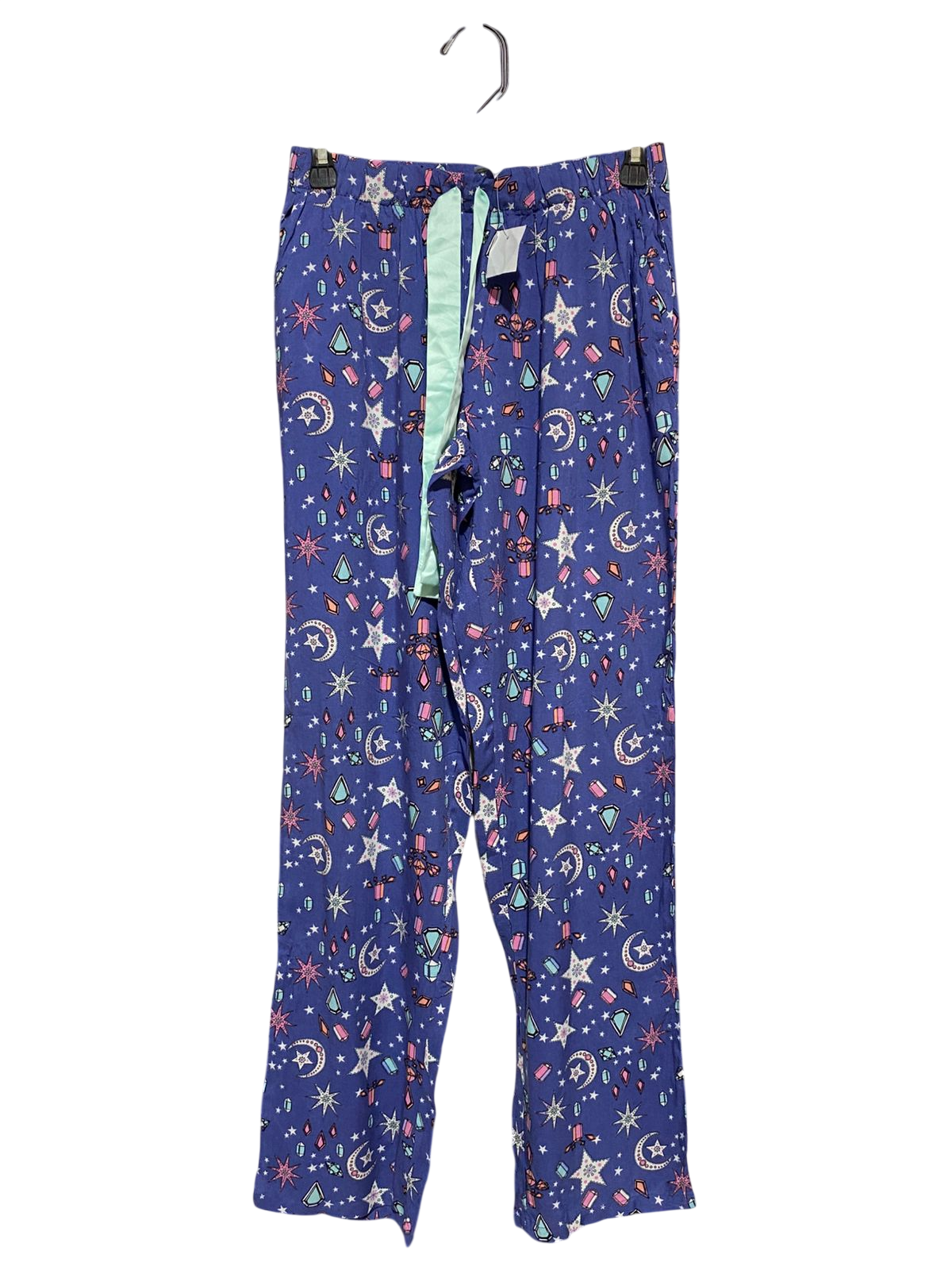 CLOTHING.CO |S| WAIST 26| B32| CELESTIAL & GEM PRINT LOUNGEWEAR PAJAMA PANTS WITH DRAWSTRING