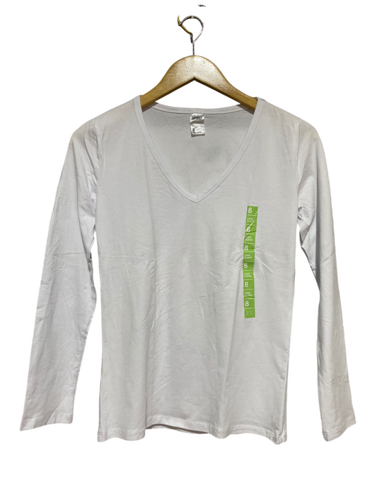 ANKO |S| BUST 16| B32| V-NECK LONG SLEEVE T-SHIRT / BASIC TEE