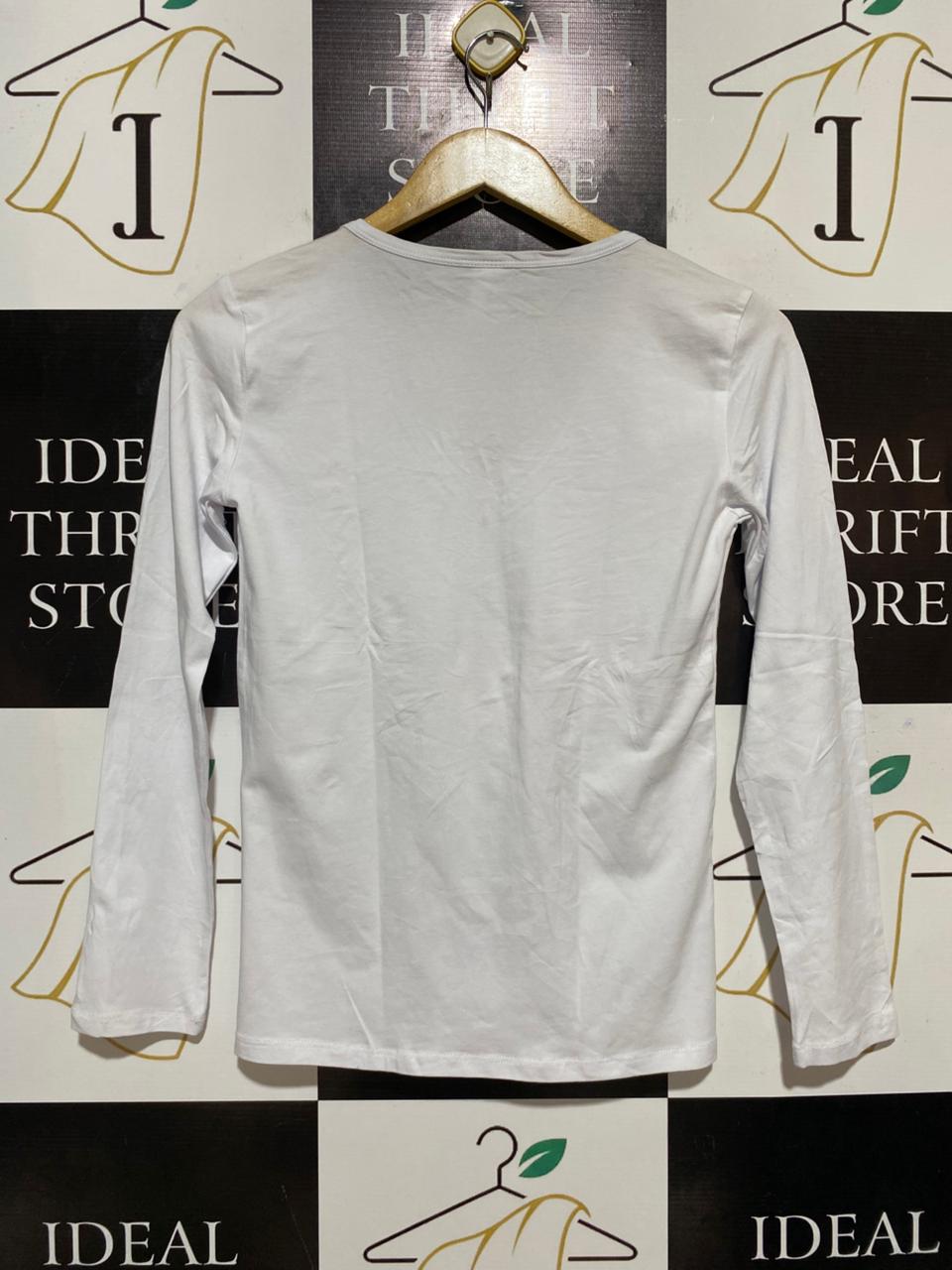 ANKO |S| BUST 16| B32| V-NECK LONG SLEEVE T-SHIRT / BASIC TEE