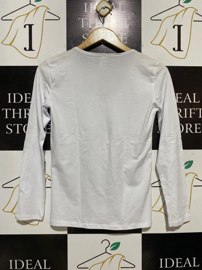 ANKO |S| BUST 16| B32| V-NECK LONG SLEEVE T-SHIRT / BASIC TEE