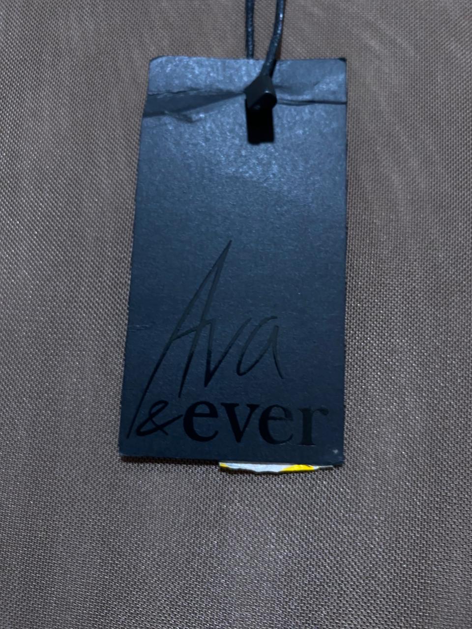 AVA & EVER |S| BUST 15| B32| BROWN SHORT SLEEVE MAXI DRESS