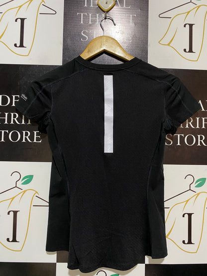 CALVIN KLEIN |XS| BUST 16| B32| PERFORMANCE JET BLACK ATHLETIC SHORT SLEEVE TEE