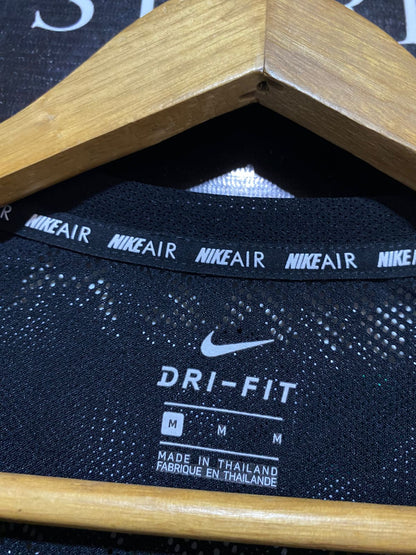 NIKE |M| BUST 19| B32| DRI-FIT JET BLACK ATHLETIC TANK TOP MESH REFINED SPORT TEE