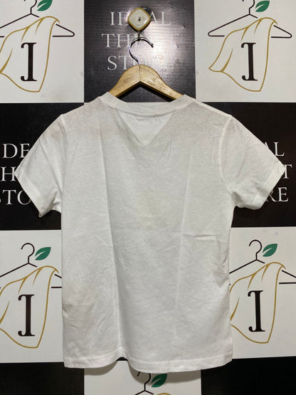 TOMMY JEANS |L| BUST 18| B32| WHITE COFFEE & BAKERY NYC GRAPHIC TEE
