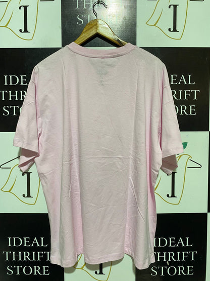 BEST WITCH |M| BUST 25| B32| PINK OVERSIZED GRAPHIC TEE