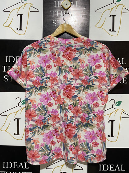 DREAM HOUSE |M| BUST FREE| B32| MULTICOLOR FLORAL PRINT CASUAL BLOUSE