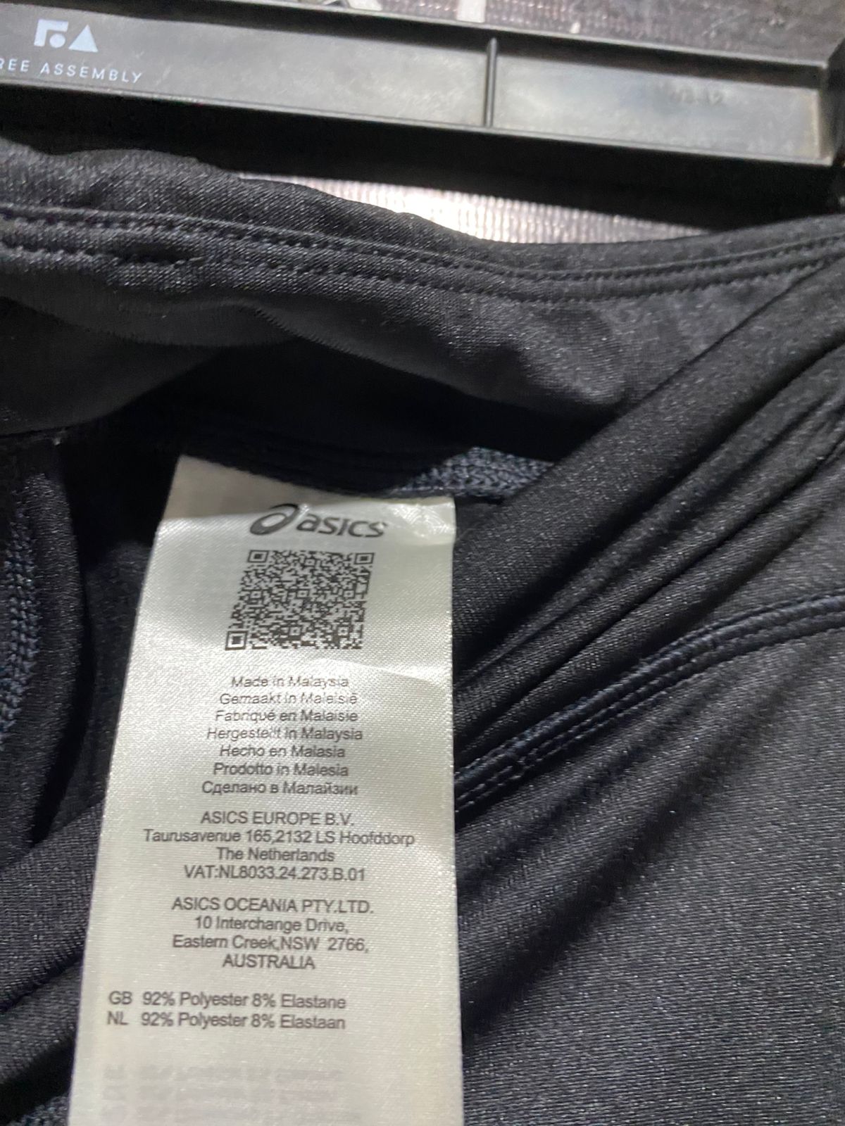 ASICS |XL| WAIST 34| B32| WOMENS HIGH-PERFORMANCE BLACK RUNNING LEGGINGS