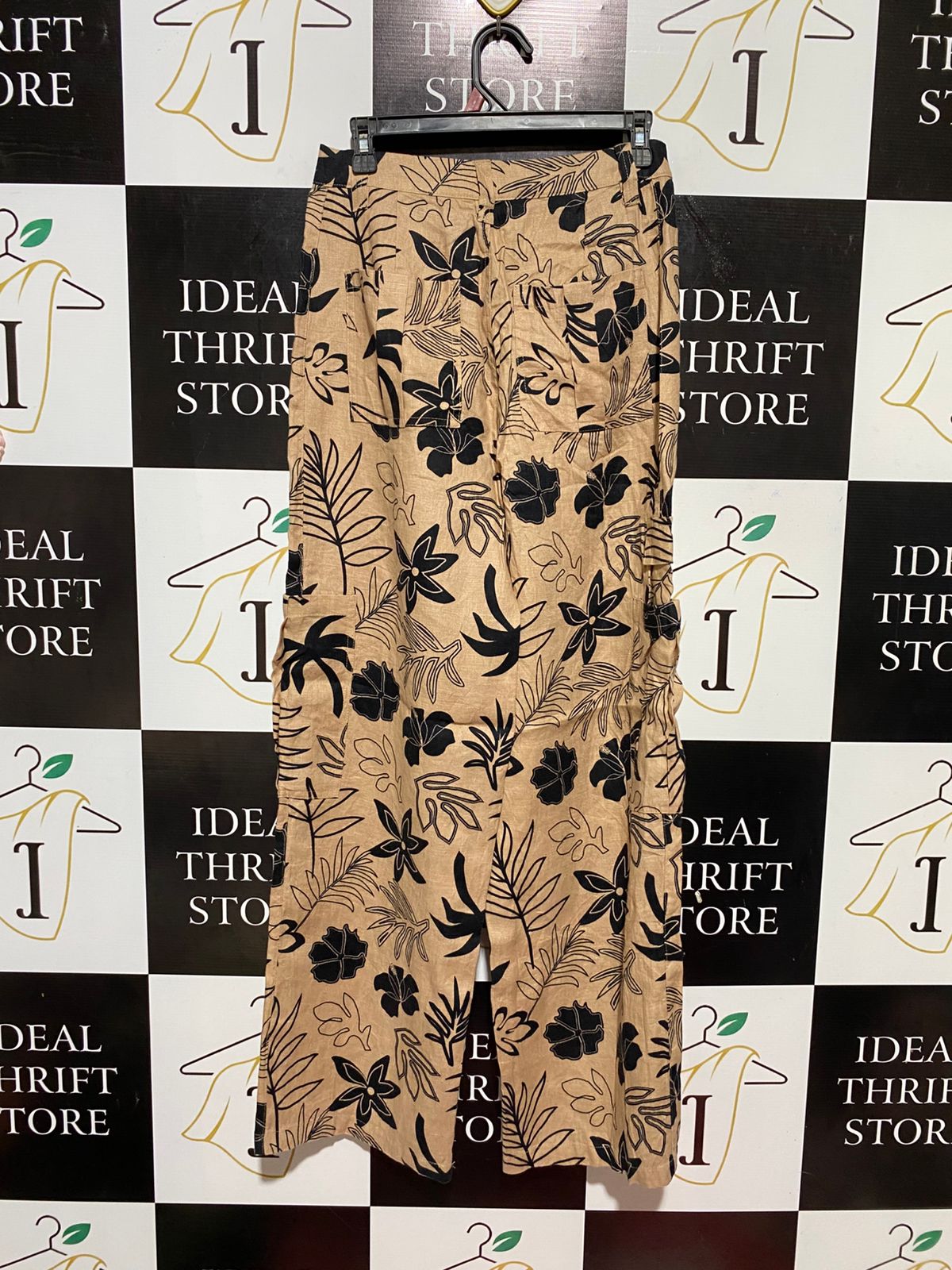 COTTON ON |M| WAIST 28| B32| TROPICAL FLORAL PRINT WIDE-LEG CARGO PANTS