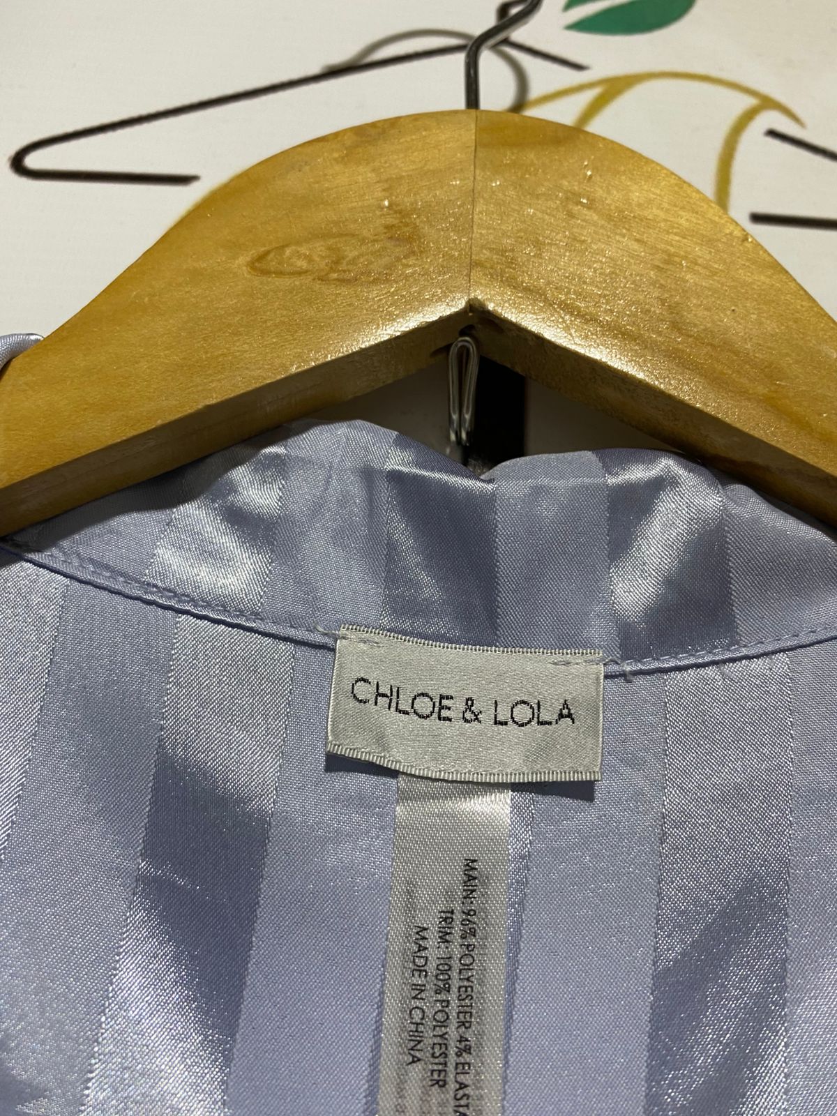 CHLOE & LOLA |XL| B32| LUXURIOUS SILK LILAC VERTICAL STRIPED NIGHTWEAR PAJAMA SET