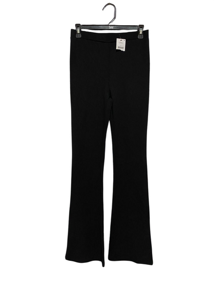COTTON ON |S| WAIST 27| B32| HIGH-WAISTED SLEEK BLACK FLARED TROUSERS