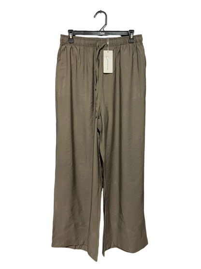 LORRAINE |L| WAIST 29| B32| HIGH-WAISTED DRAWSTRING WIDE-LEG TROUSERS