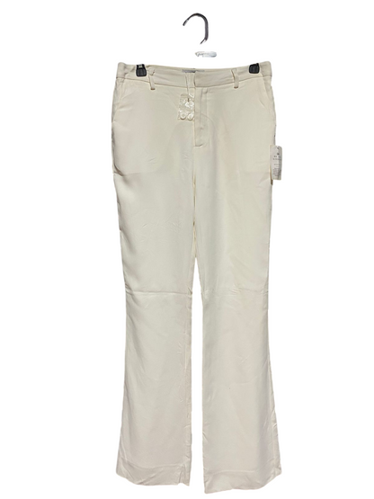 KINDRED |M| WAIST 29| B32| CHIC OFF-WHITE TAILORED STRAIGHT-LEG FORMAL TROUSERS