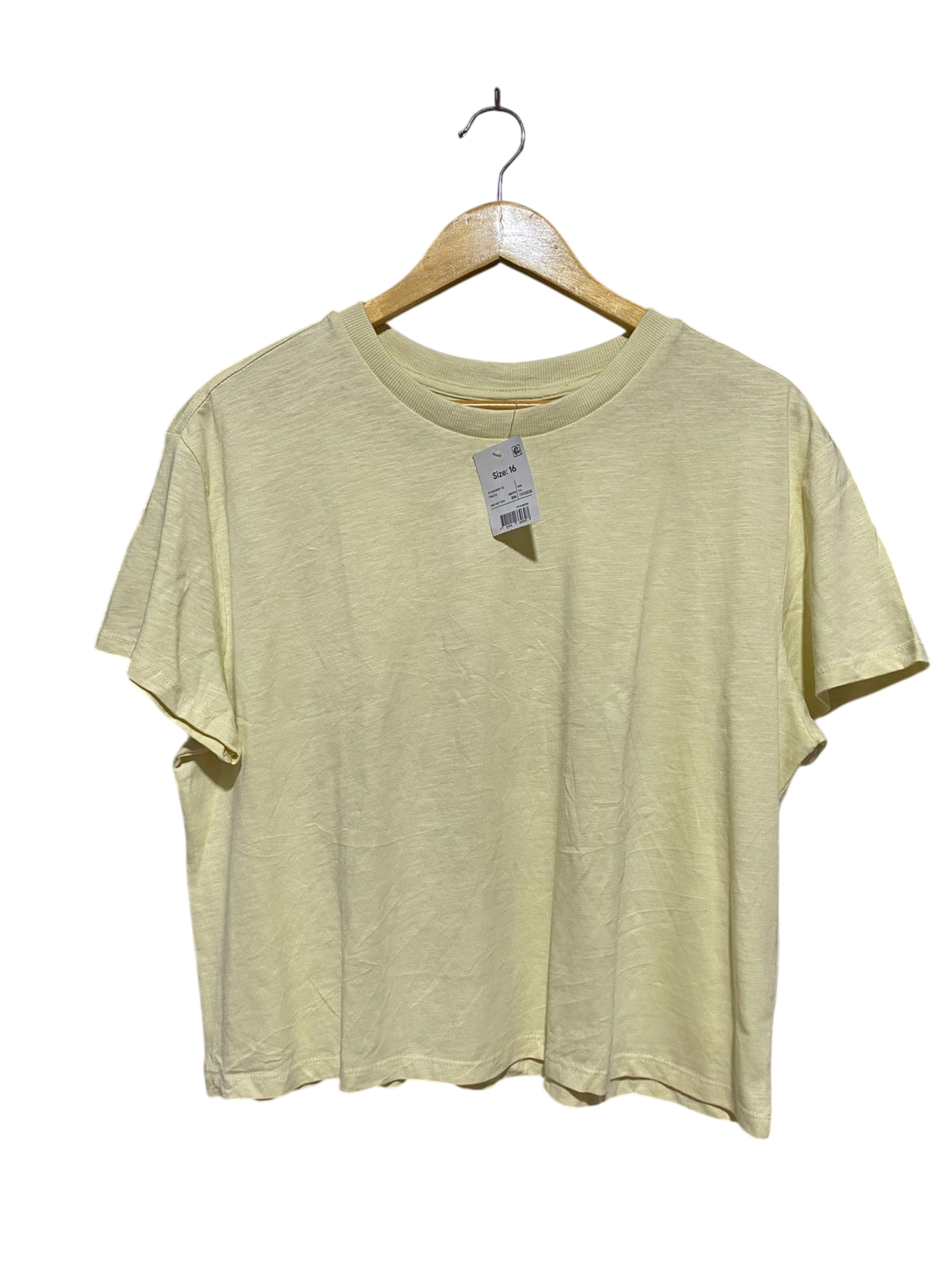 ANKO |XL| BUST 22| B32| PASTEL YELLOW LIGHTWEIGHT ESSENTIAL TEE