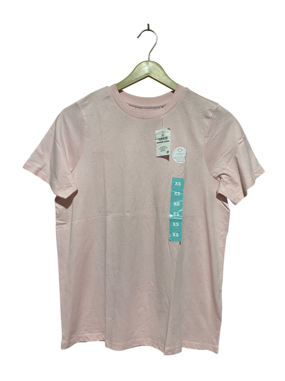 TARGET ACTIVE |XS| BUST 19| B32| SOFT PINK AUSTRALIAN COTTON CASUAL T-SHIRT