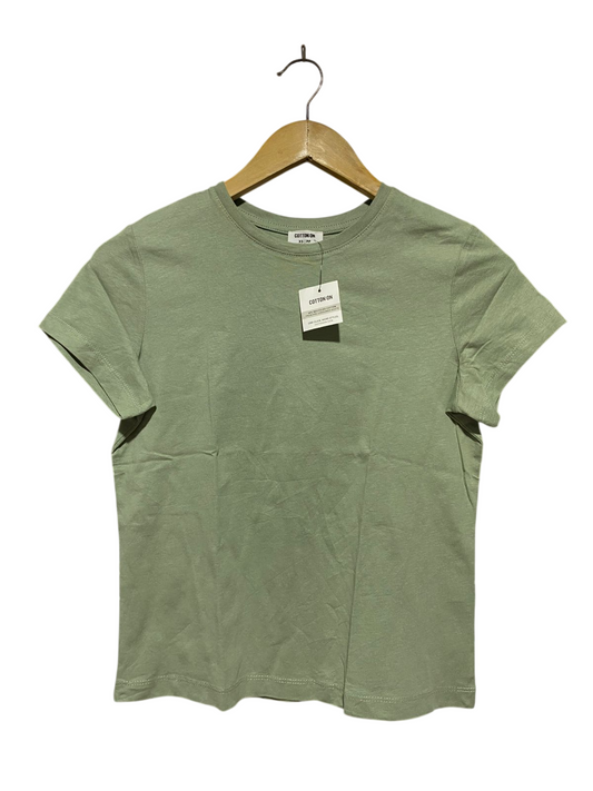 COTTON ON |XS| BUST 17| B32| SAGE GREEN CLASSIC CREWNECK T-SHIRT
