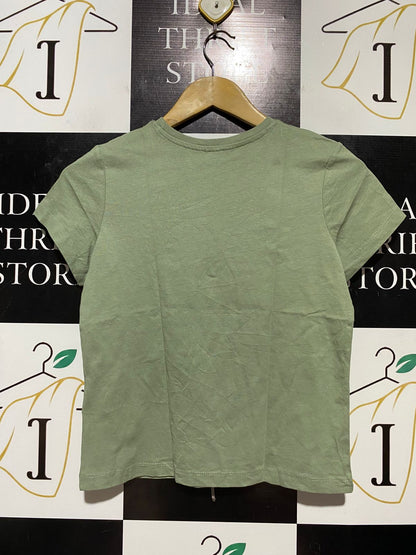 COTTON ON |XS| BUST 17| B32| SAGE GREEN CLASSIC CREWNECK T-SHIRT