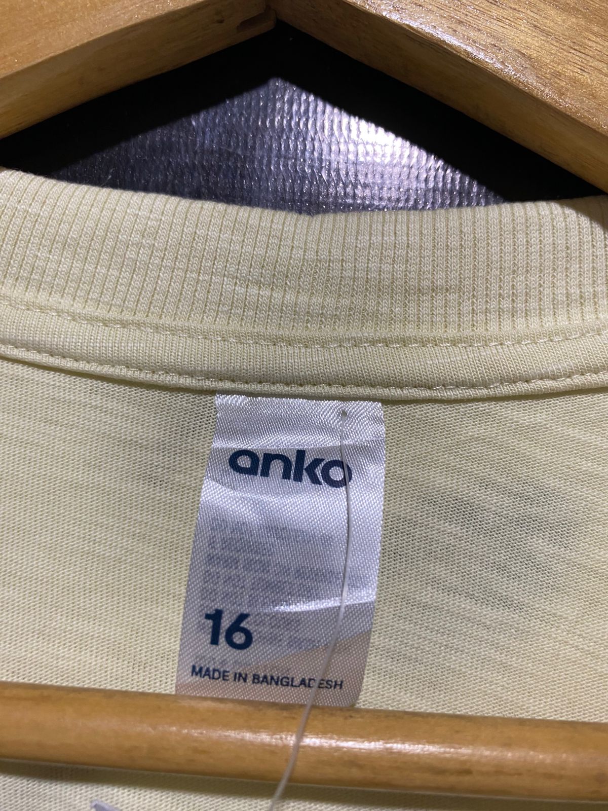 ANKO |XL| BUST 22| B32| PASTEL YELLOW LIGHTWEIGHT ESSENTIAL TEE