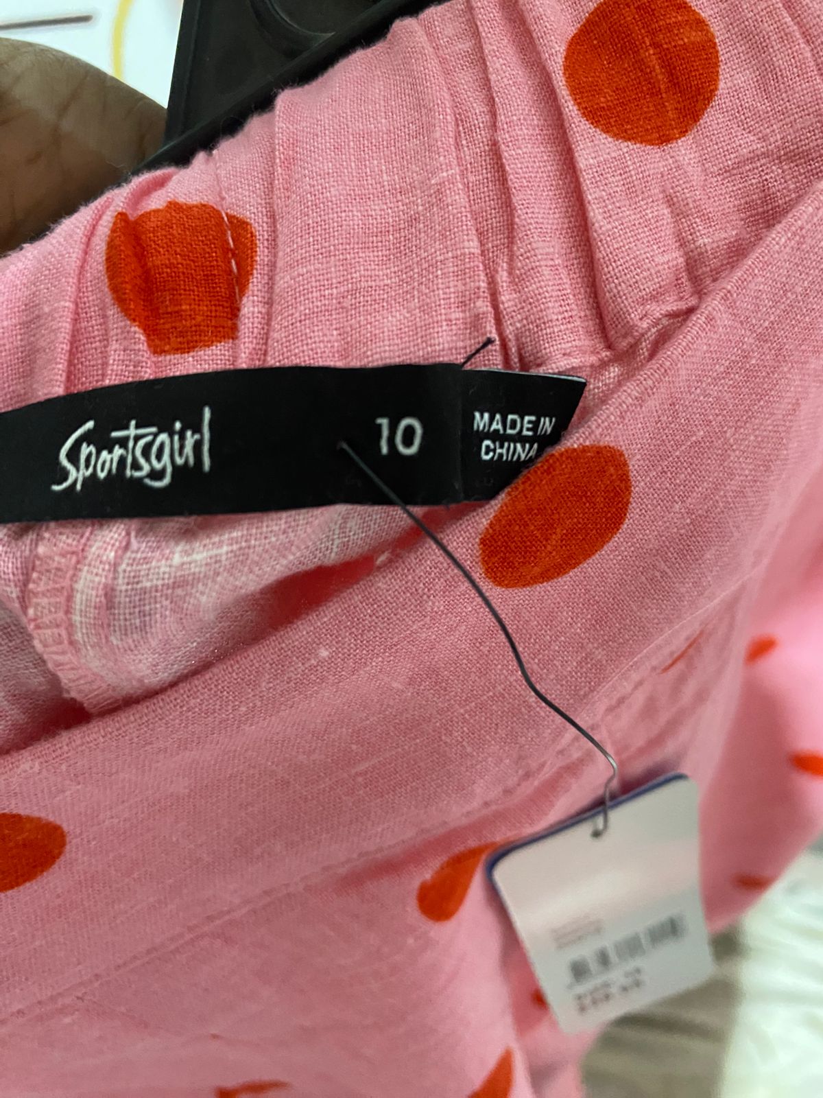 SPORTS GIRL |M| WAIST 28| B32|HIGH-WAISTED POLKA DOT WIDE-LEG LOUNGE PANTS