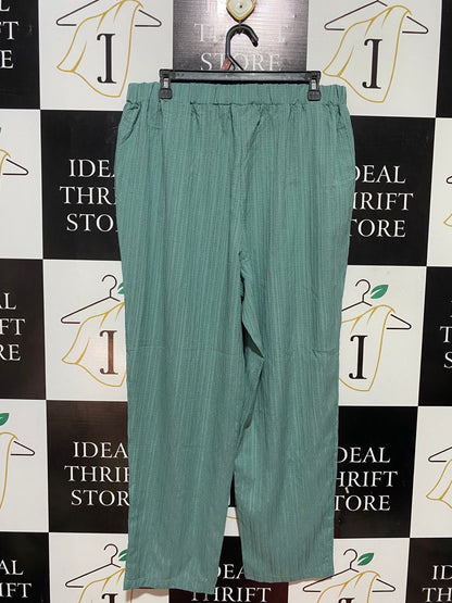 SHEIN CURVE |L| WAIST 32| B32| CASUAL TEXTURED DRAWSTRING TROUSERS