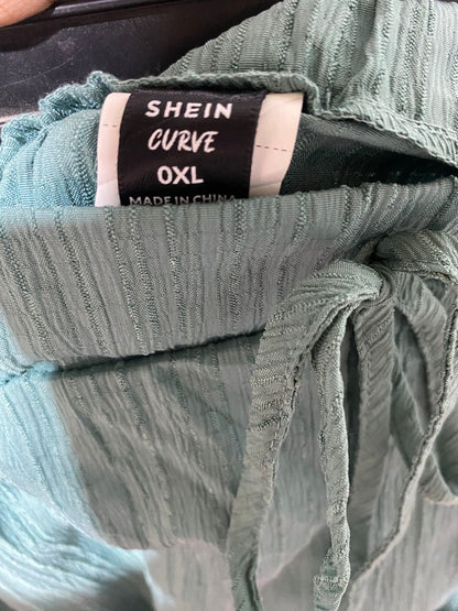 SHEIN CURVE |L| WAIST 32| B32| CASUAL TEXTURED DRAWSTRING TROUSERS