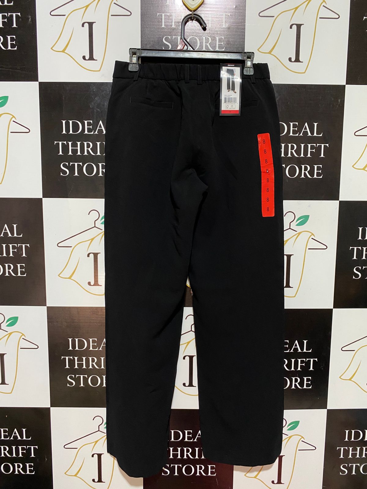 DKNY |L| WAIST 30| B32| CLASSIC HIGH-WAISTED WIDE-LEG TAILORED TROUSERS