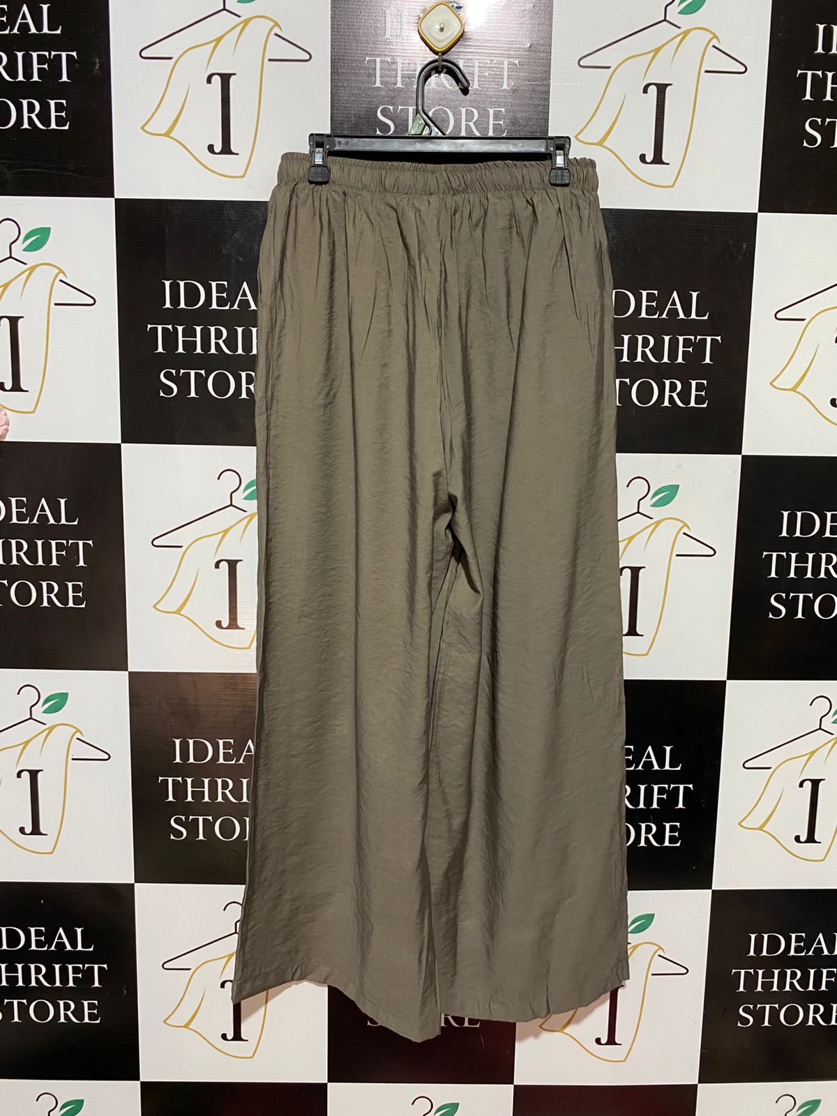 LORRAINE |L| WAIST 29| B32| HIGH-WAISTED DRAWSTRING WIDE-LEG TROUSERS