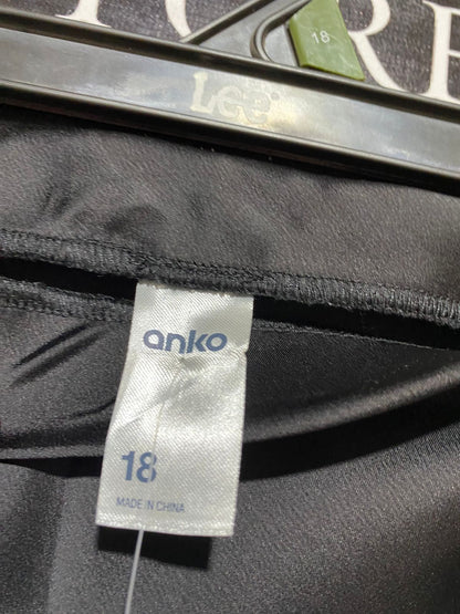 ANKO |XXL| WAIST 38| B32| HIGH-WAISTED SATIN MIDI SKIRT