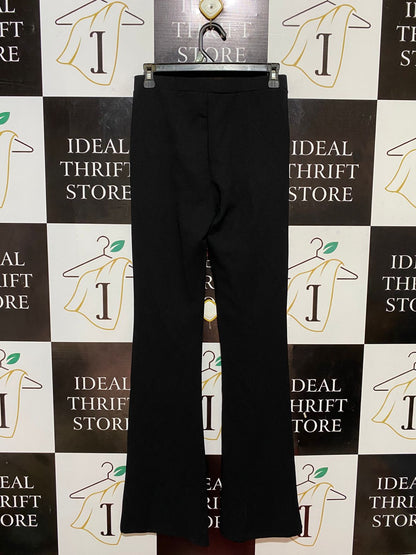 COTTON ON |S| WAIST 27| B32| HIGH-WAISTED SLEEK BLACK FLARED TROUSERS