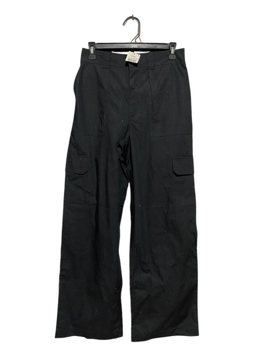 COTTON ON |L| WAIST 29| B33| SOLID BLACK WIDE LEG CARGO PANTS