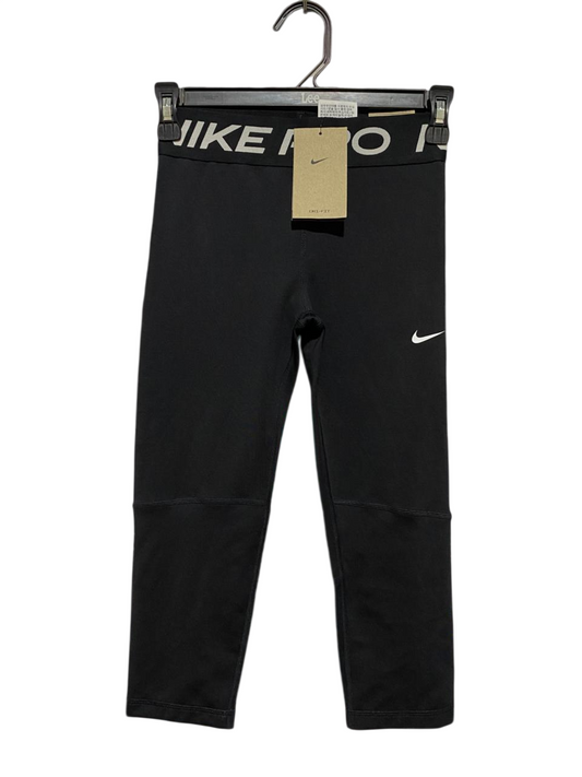 NIKE PRO |XS| WAIST 22| B33| LADIES BLACK DRI-FIT CROP ACTIVEWEAR LEGGINGS
