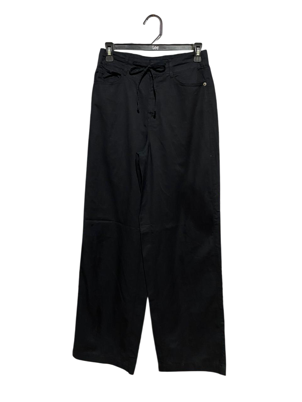 ANKO |S| WAIST 26| B33| BLACK WIDE LEG ADJUSTABLE DRAWSTRING PANTS