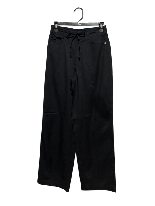 ANKO |S| WAIST 26| B33| BLACK WIDE LEG ADJUSTABLE DRAWSTRING PANTS