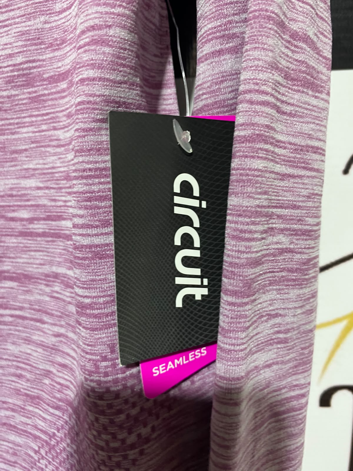 CIRCUIT |L| BUST 19| B33| WOMEN'S SEAMLESS HEATHERED PURPLE 1/4 ZIP LONG SLEEVE ATHLETIC TOP