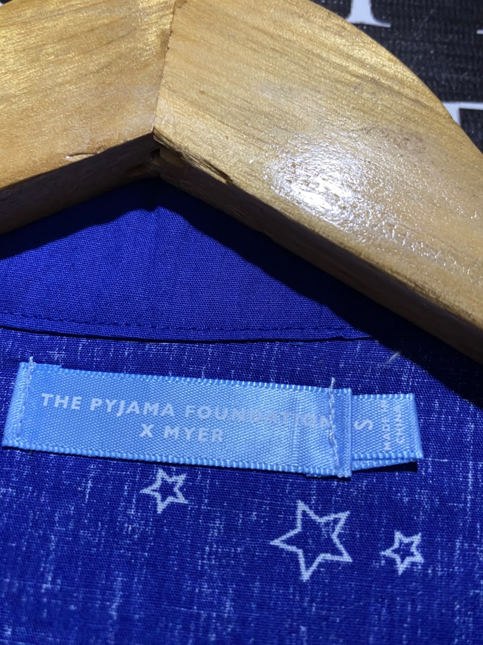 THE PYJAMA FOUNDATION X MYER |S| B33| ROYAL BLUE STAR PRINT SHORT SLEEVE NIGHTWEAR PAJAMA AND SHORTS SET