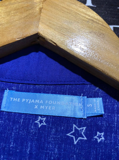THE PYJAMA FOUNDATION X MYER |S| B33| ROYAL BLUE STAR PRINT SHORT SLEEVE NIGHTWEAR PAJAMA AND SHORTS SET