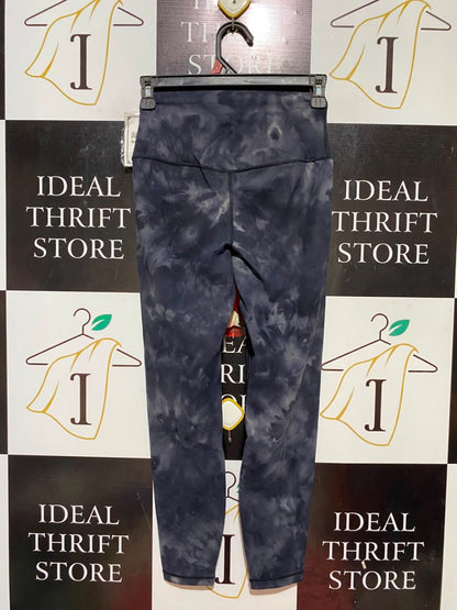 |XS| WAIST 23| B33| PREMIUM HIGH-WAISTED CHARCOAL TIE-DYE ACTIVEWEAR LEGGINGS