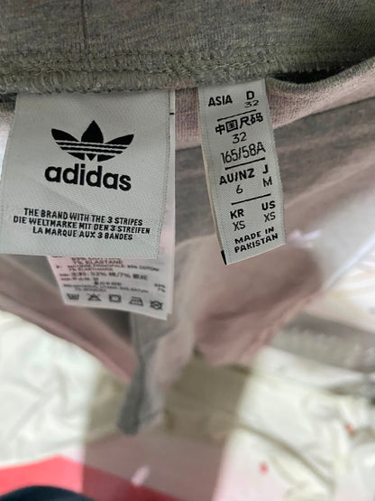 ADIDAS |XS| WAIST 23| B33| ORIGINALS GREY MELANGE LEGGINGS WITH WHITE THREE STRIPES
