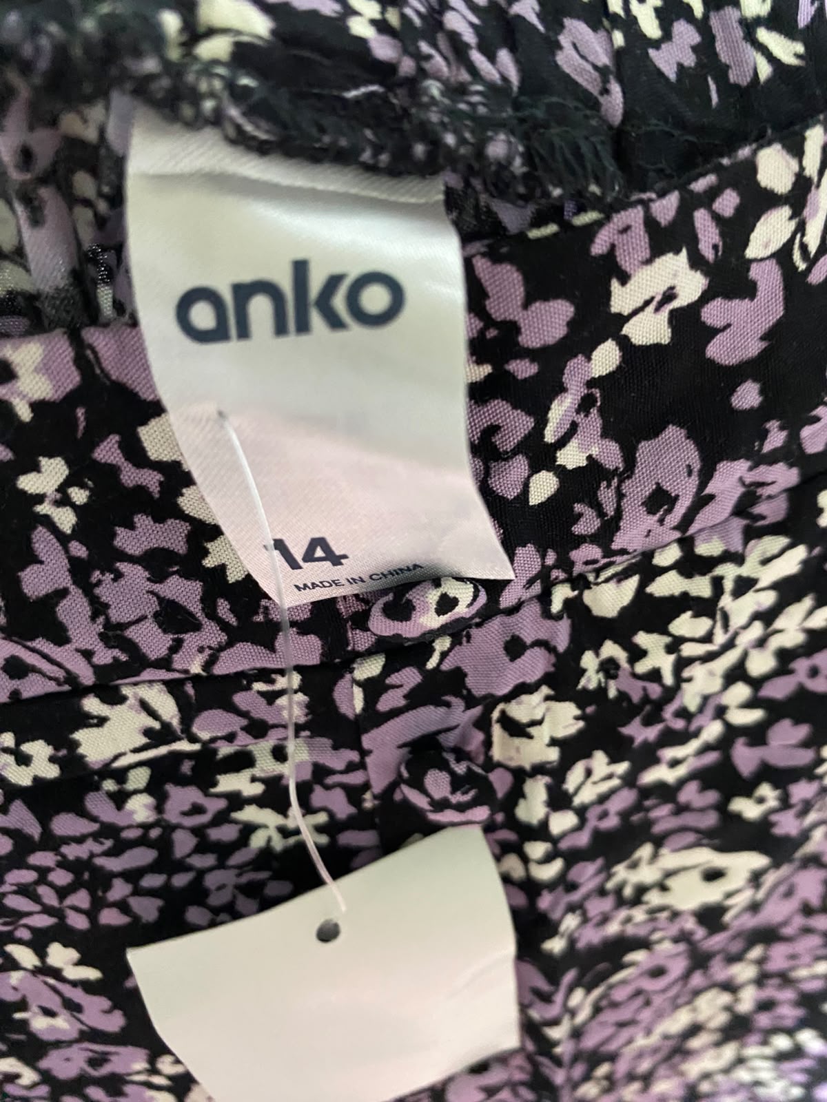ANKO |XL| WAIST 32| B33| PURPLE FLORAL PRINT MIDI SKIRT