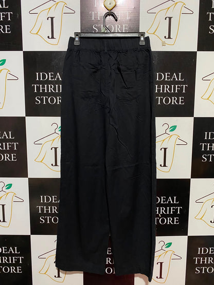 ANKO |S| WAIST 26| B33| BLACK WIDE LEG ADJUSTABLE DRAWSTRING PANTS
