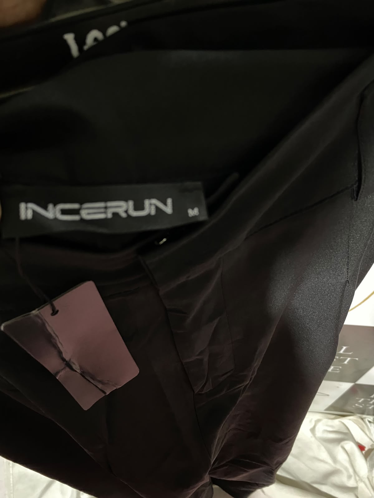 INCERUN |XL| WAIST 34| B33| SOLID BLACK WIDE LEG SKIRT PANTS