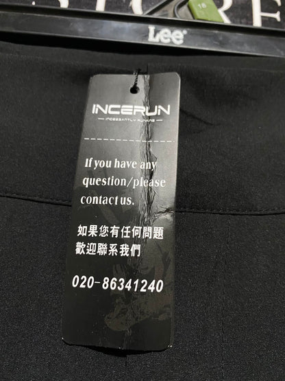 INCERUN |XL| WAIST 34| B33| SOLID BLACK WIDE LEG SKIRT PANTS