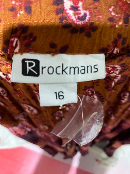 ROCKMANS |XXL| WAIST 36| B33| BOHEMIAN MULTI-PATTERN TIERED MAXI SKIRT
