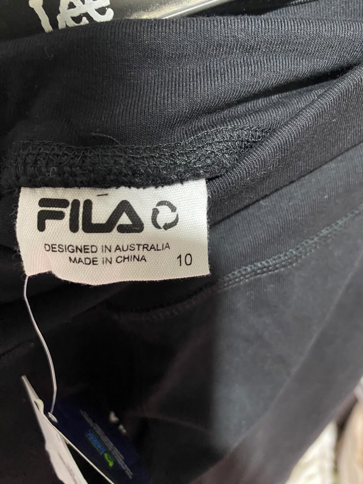 FILA |XS| WAIST 25| B33| BLACK HIGH-WAISTED ACTIVEWEAR LEGGINGS